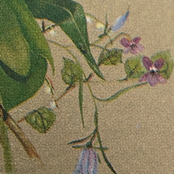 Hummingbird floral PIN Bird flower BROOCH handmade Vermont Nancy Revoir Dezotell - Picture 6 of 15